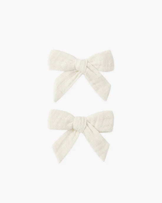 Rylee and Cru 2 Pck Bows - Natural