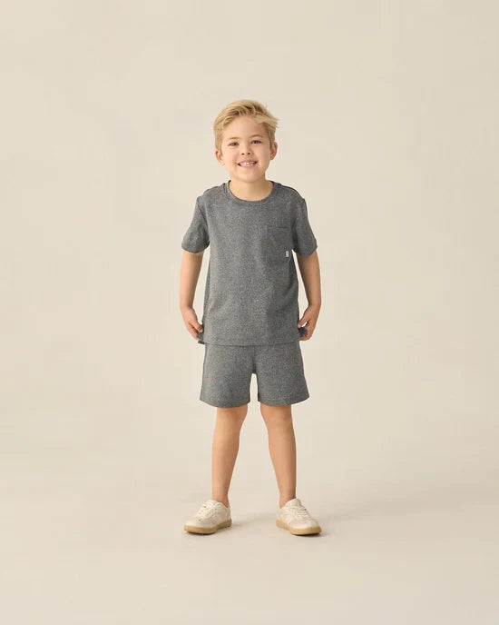 Rylee and Cru Oceanside Tech Short - Heathered Black
