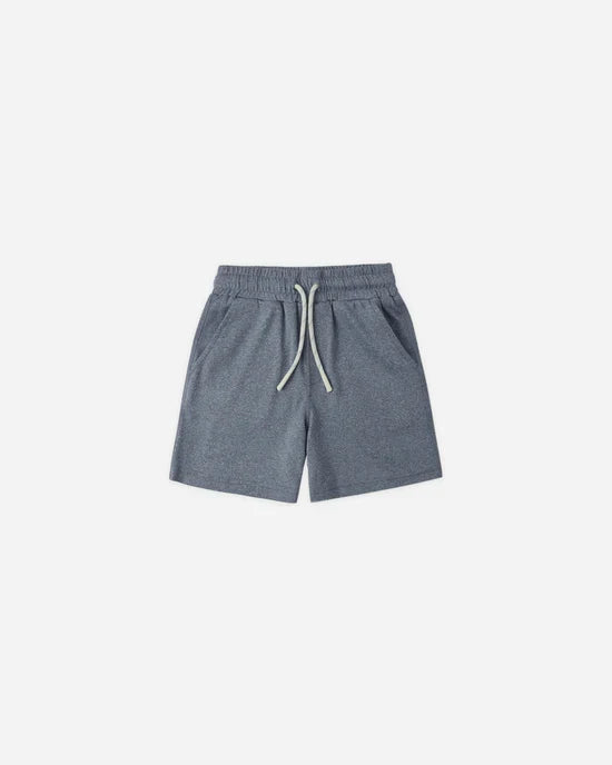 Rylee and Cru Oceanside Tech Short - Heathered Marine