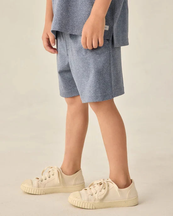 Rylee and Cru Oceanside Tech Short - Heathered Marine