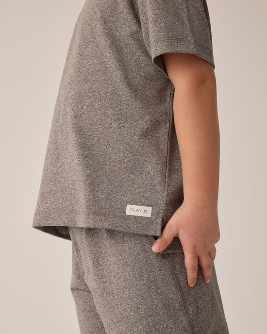 Rylee & Cru Cove Essential Tee - Heathered Grey