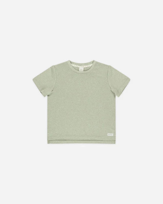 Rylee & Cru Cove Essential Tee - Heathered Sage
