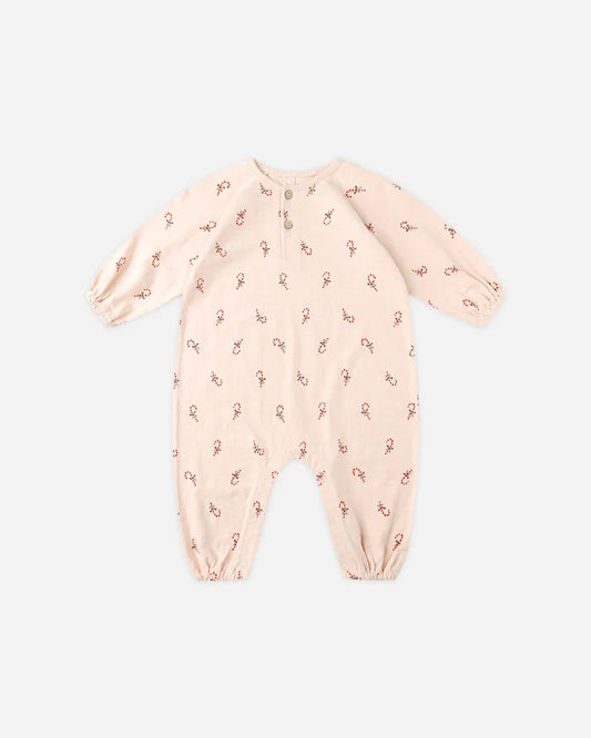 Rylee & Cru Henley Jumpsuit - Candy Cane