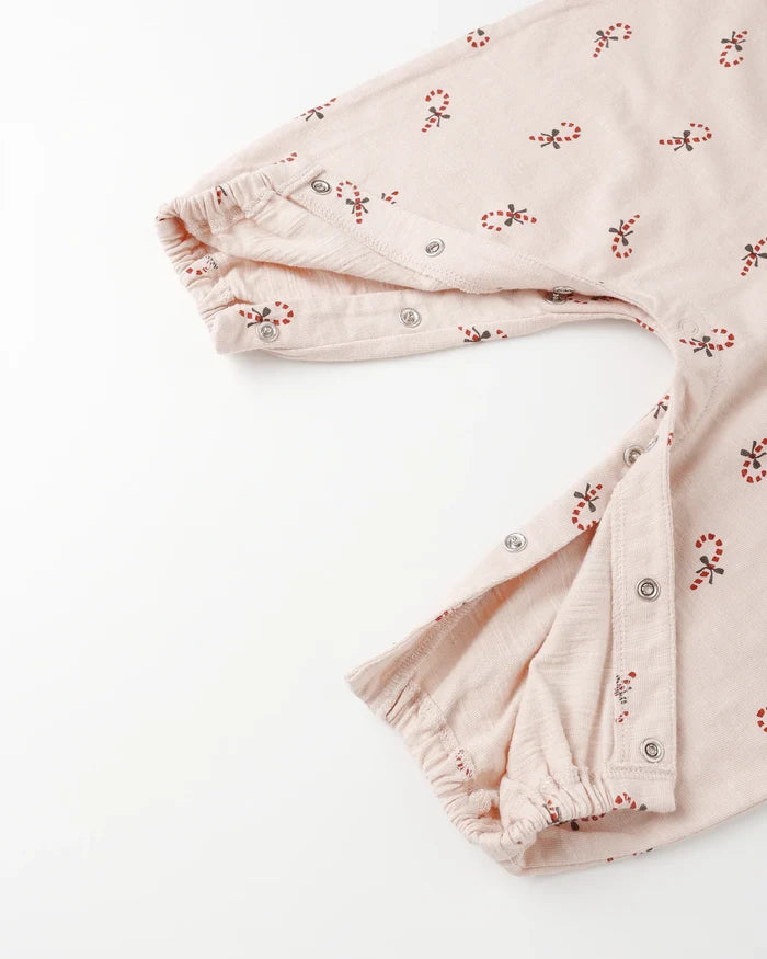 Rylee & Cru Henley Jumpsuit - Candy Cane