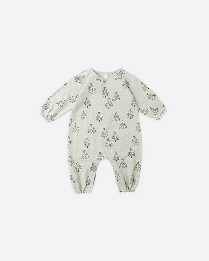 Rylee & Cru Henley Jumpsuit - Trees