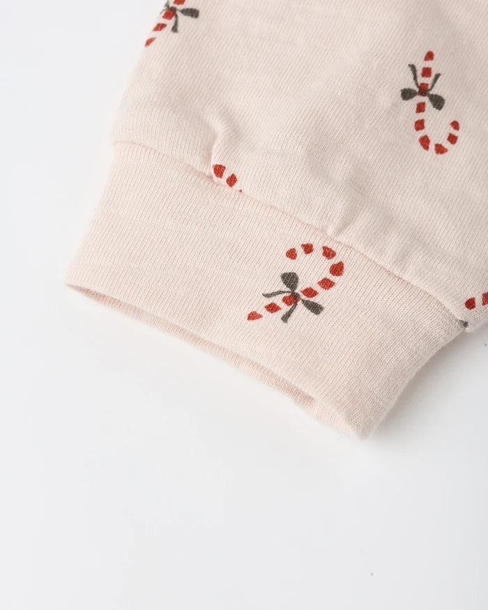 Rylee & Cru Long Sleeve Tee & Pant Set - Candy Canes