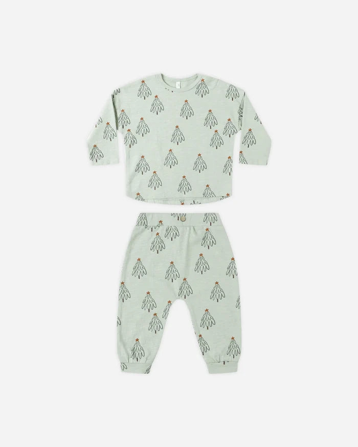 Rylee & Cru Long Sleeve Tee & Pant Set - Trees