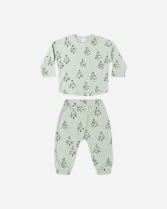 Rylee & Cru Long Sleeve Tee & Pant Set - Trees
