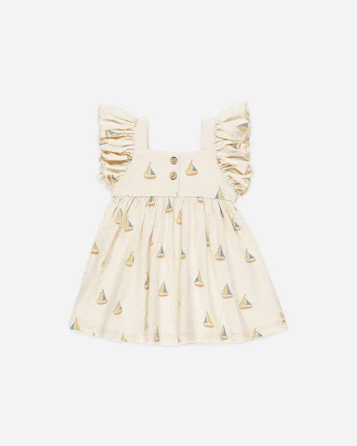 Rylee & Cru Mariposa Dress - Sailboats