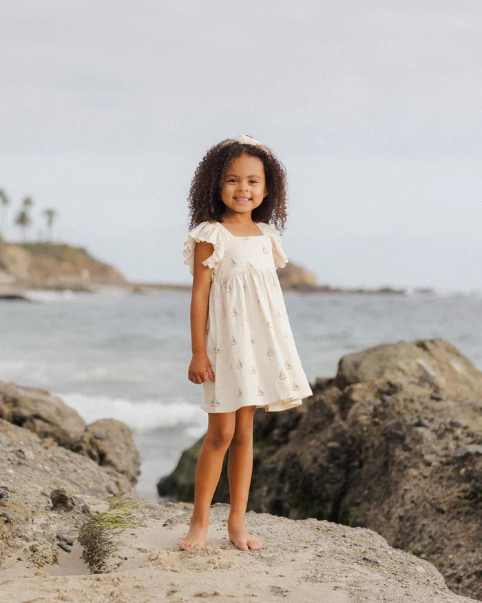 Rylee & Cru Mariposa Dress - Sailboats