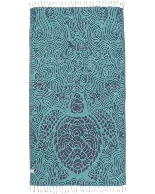 Sand Cloud Swirl Turtle Towel