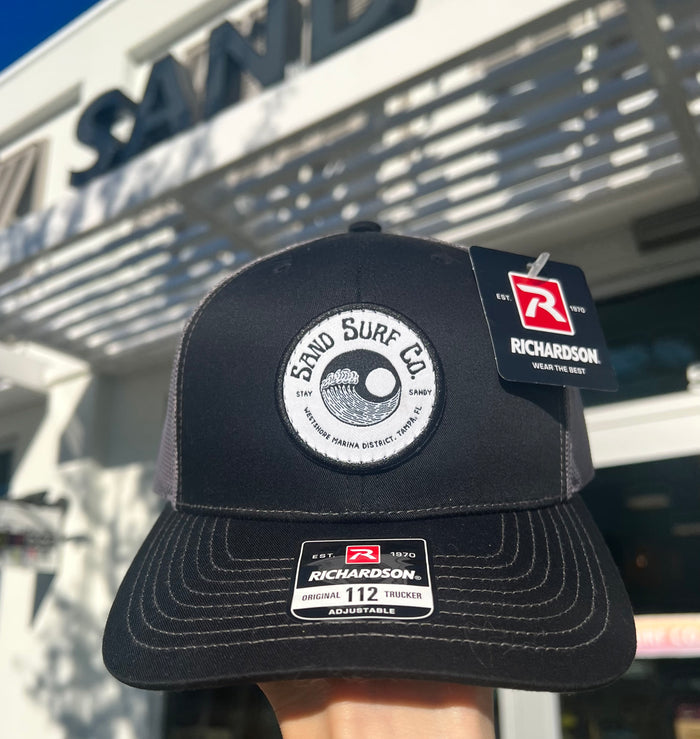 Sand Surf Co. Richardson 112 Trucker Hat - Yin Yang Logo by Sand Surf Co.