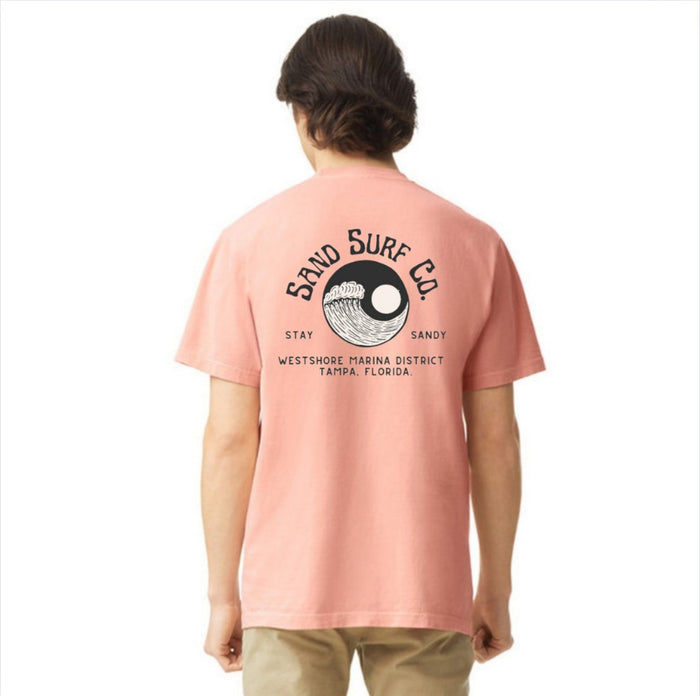 Sand Surf Co. Yin Yang Unisex Tee - Grapefruit by Sand Surf Co.