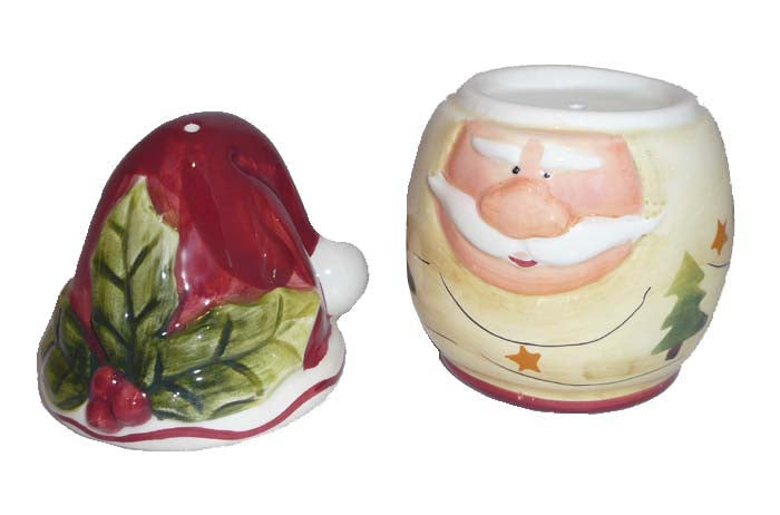 Santa Claus Christmas Collection Handcarfted Salt & Pepper Shaker Set