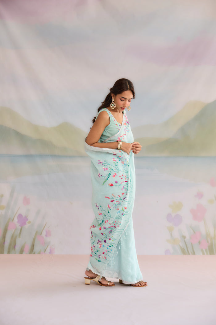 Sargam Linen Sari