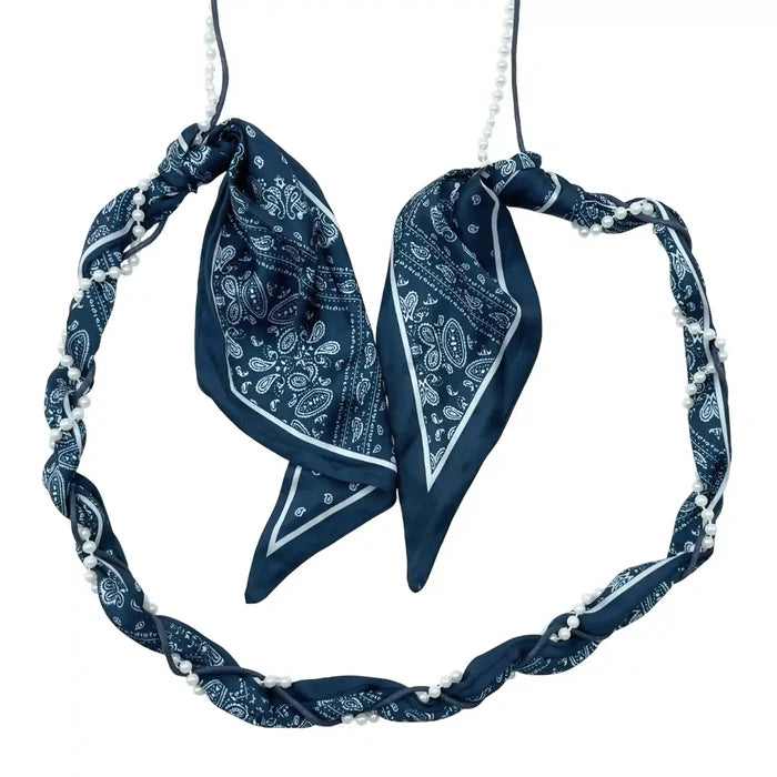 Scarf Pearl Macramé Belt