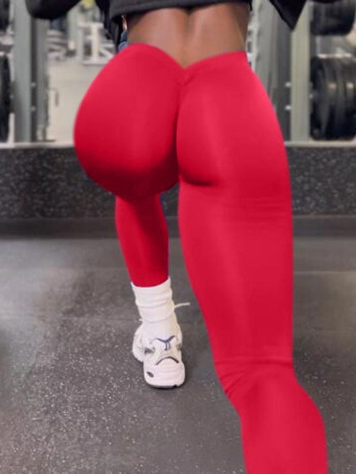 Scrunch Bum Deep V Back Leggings