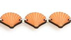 Seashell laser-cut wood bracelet, fifth colorway, made in USA