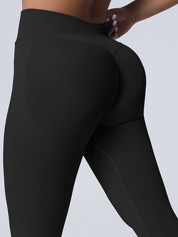 Seamless Quick Dry Scrunch Bum High-waisted Booty Leggings