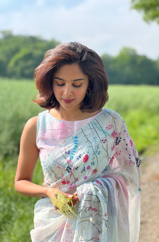 Seher Linen Sari