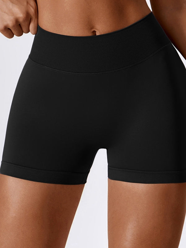 Sexy Deep V Back Scrunch Bum Shorts