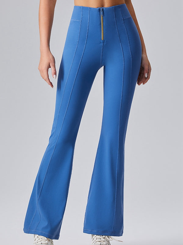 Sexy Denim Zipper Flare Leggings