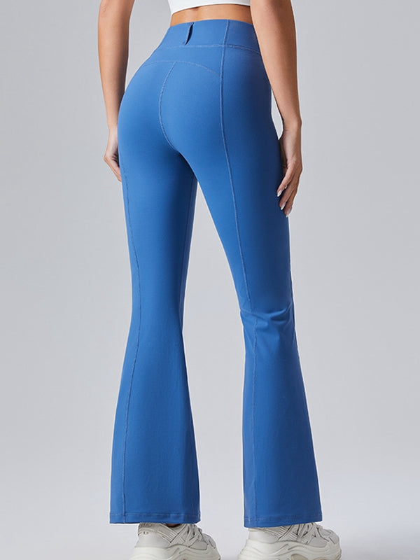 Sexy Denim Zipper Flare Leggings