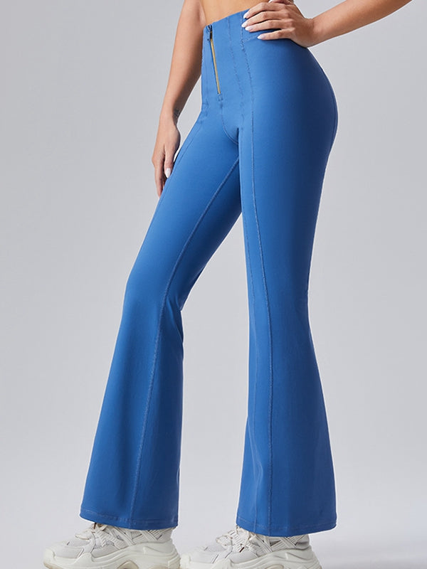 Sexy Denim Zipper Flare Leggings