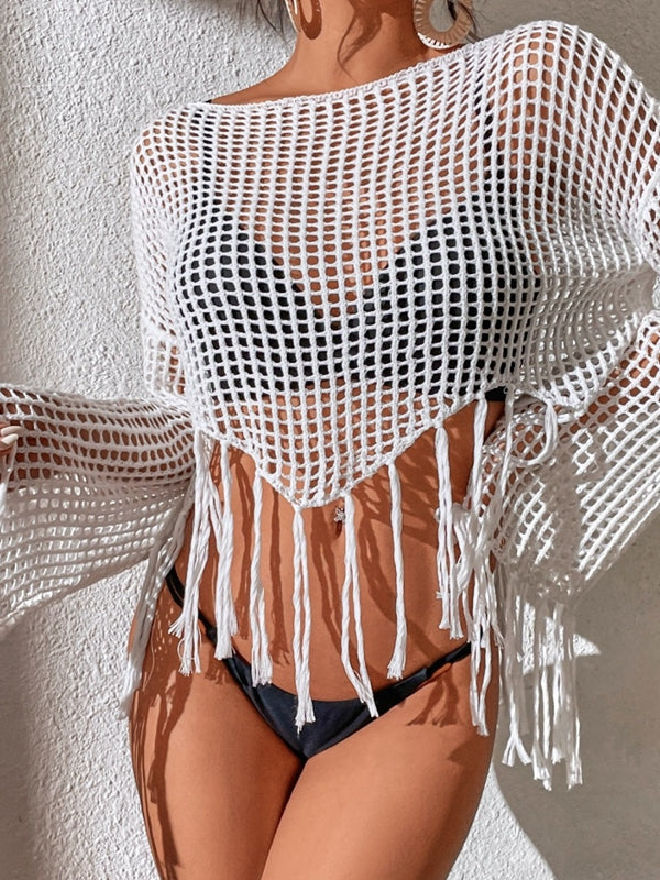 Sexy Fishnet Without Bikini Set Swimwear Cover-up