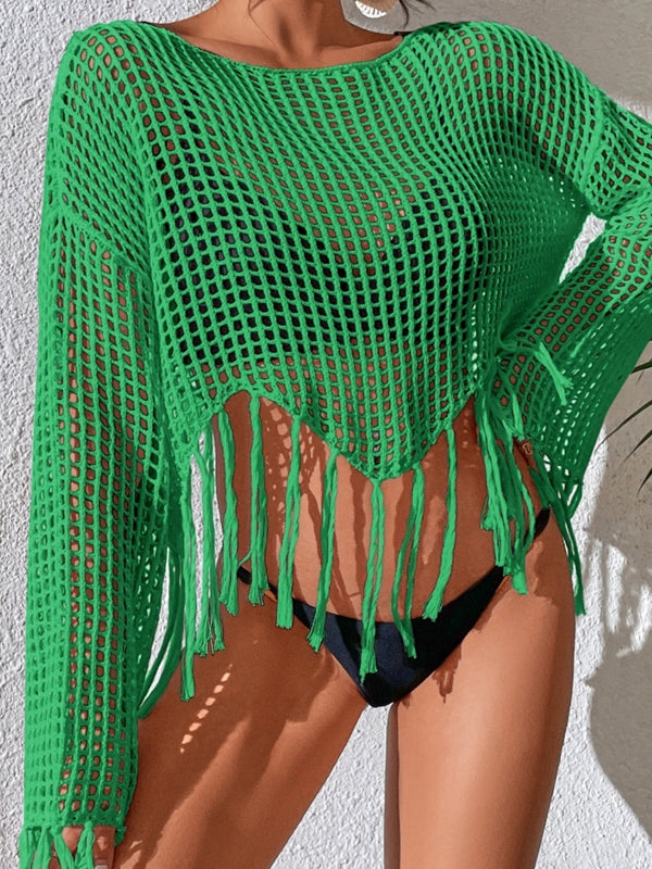 Sexy Fishnet Without Bikini Set Swimwear Cover-up