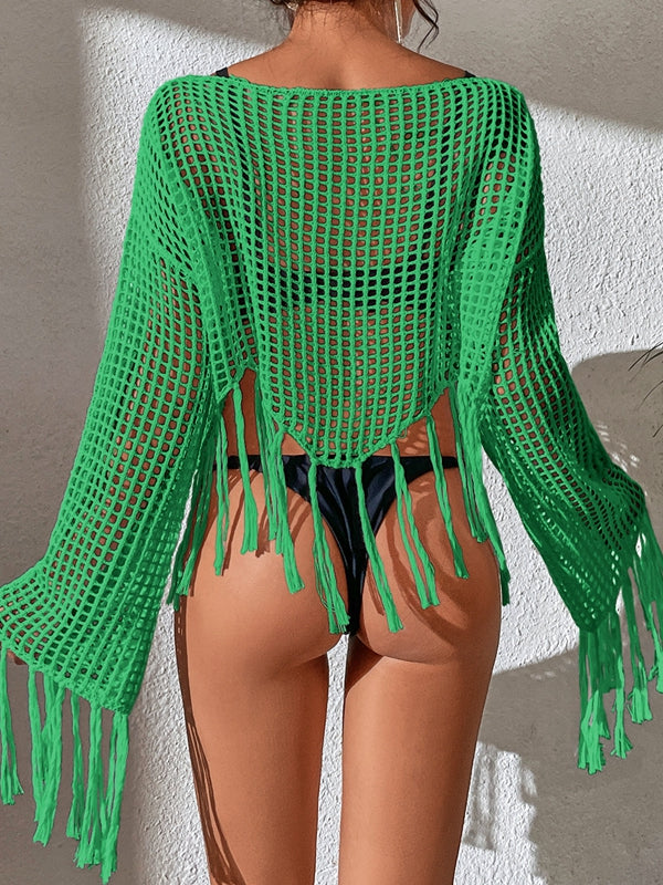 Sexy Fishnet Without Bikini Set Swimwear Cover-up