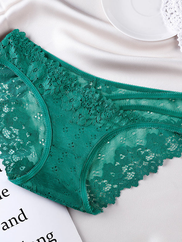 Sexy Lace Irregular Hollow Out Panties