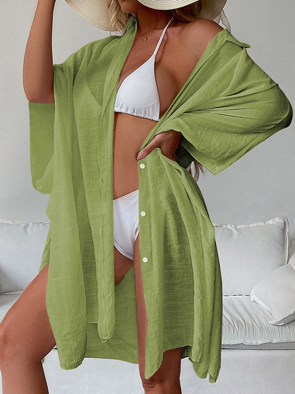 Sexy Quick-dry Without Bikini Set Swimwear Cover-up
