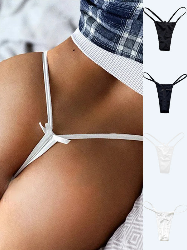 Sexy Solid Color T-back Panties