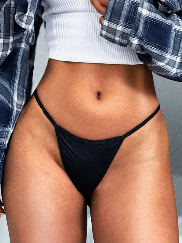 Sexy Solid Color T-back Panties