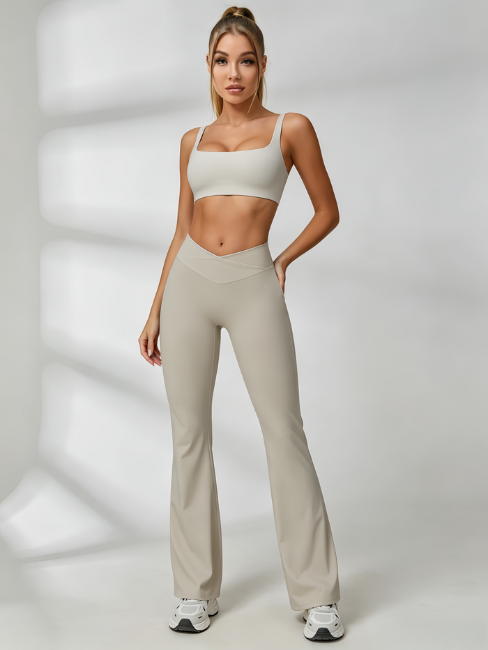 Tan / S / Leggings+Bras