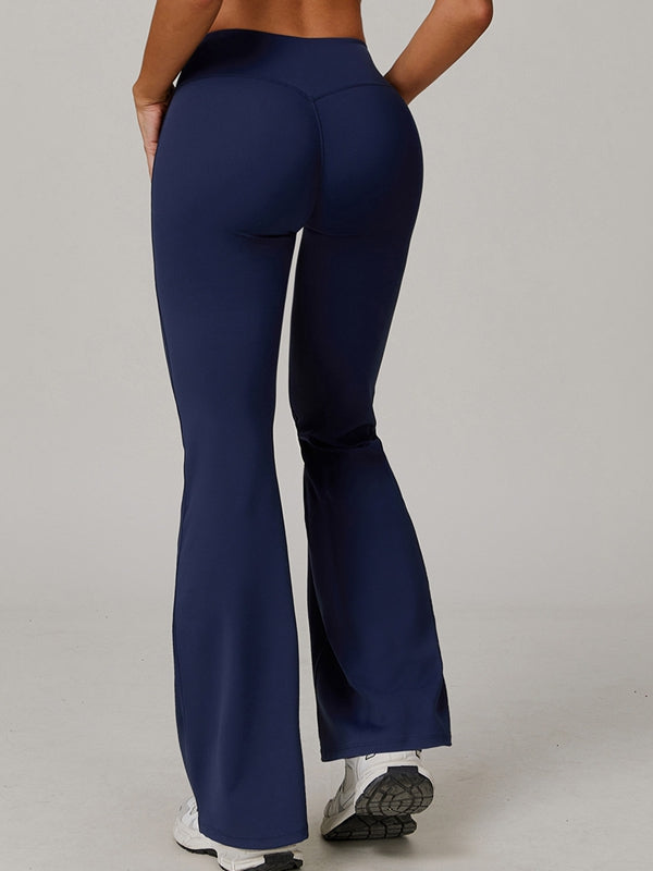Sexy V-shape Waist Flare Backless Tracksuit