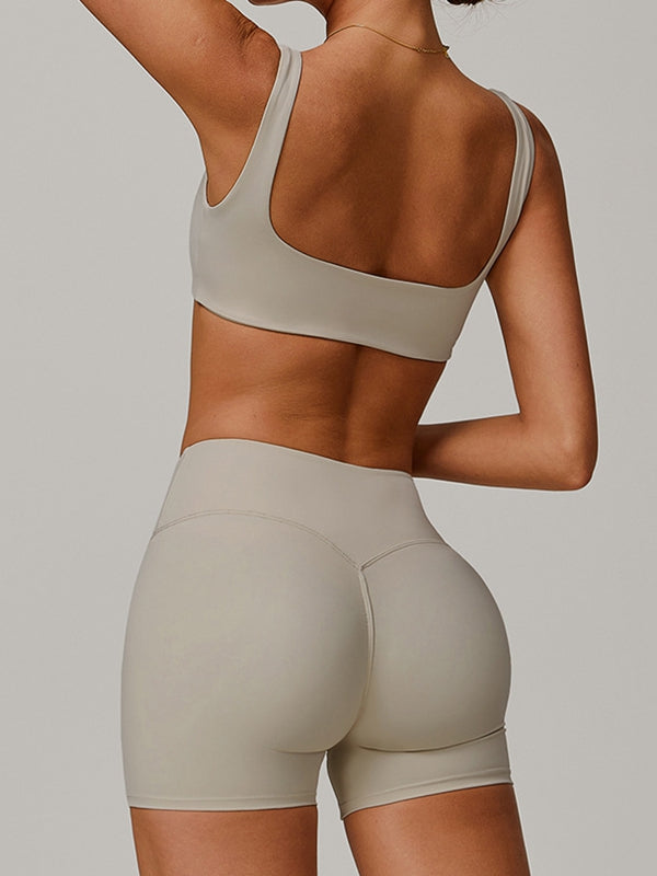 Tan / S / Shorts+Bras