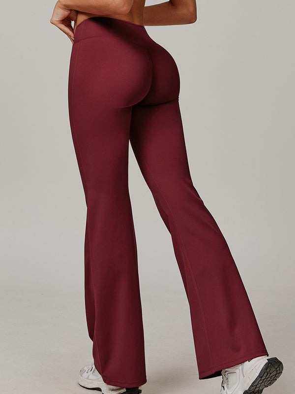 Sexy V-shape Waist Flare Leggings