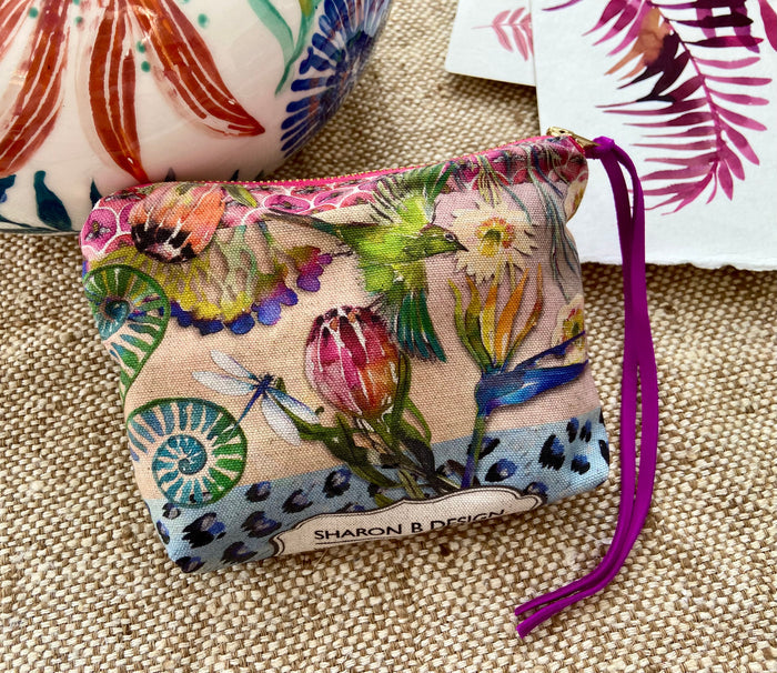 Sharon B Design Fynbos Zip Pouch