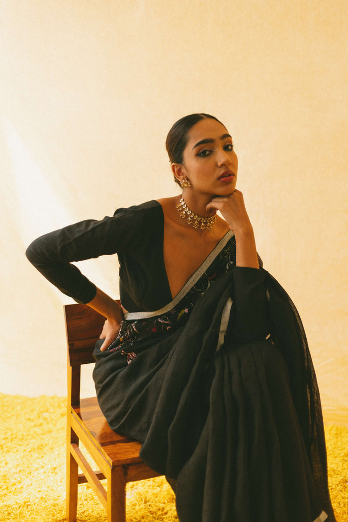 Shiuli Linen Sari