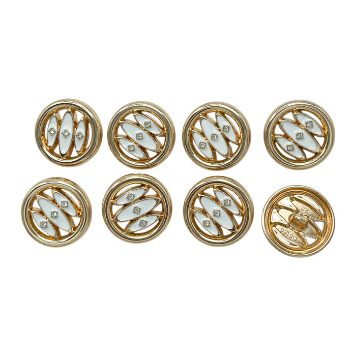 Gold white / 20mm(32L) / 50 Buttons
