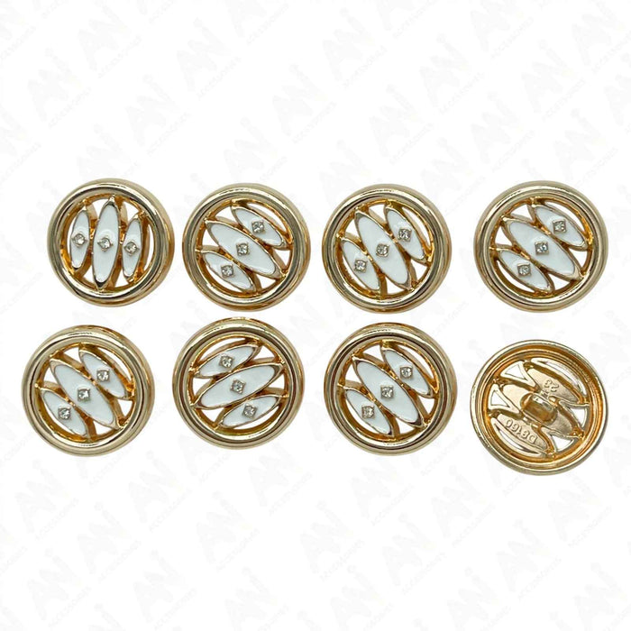 Gold white / 23mm(36L) / 50 Buttons