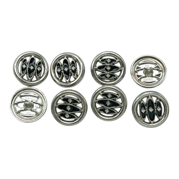 Silver black / 20mm(32L) / 50 Buttons