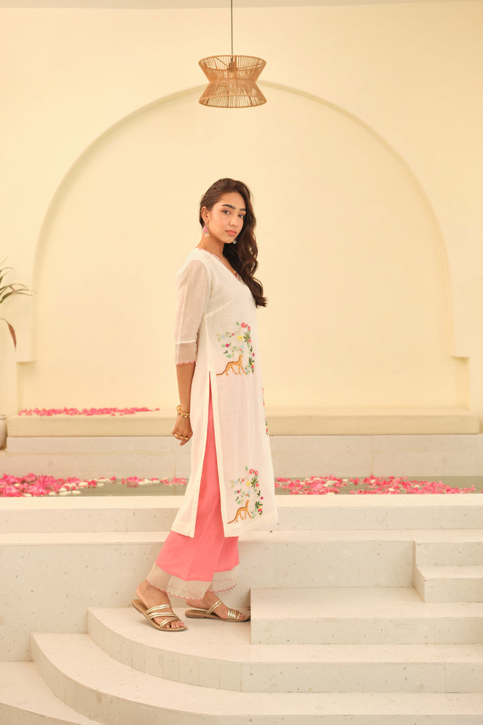 Shubhi Chanderi Kurta Set
