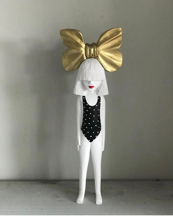 Sia Top Bow African Clonette Doll Figurine