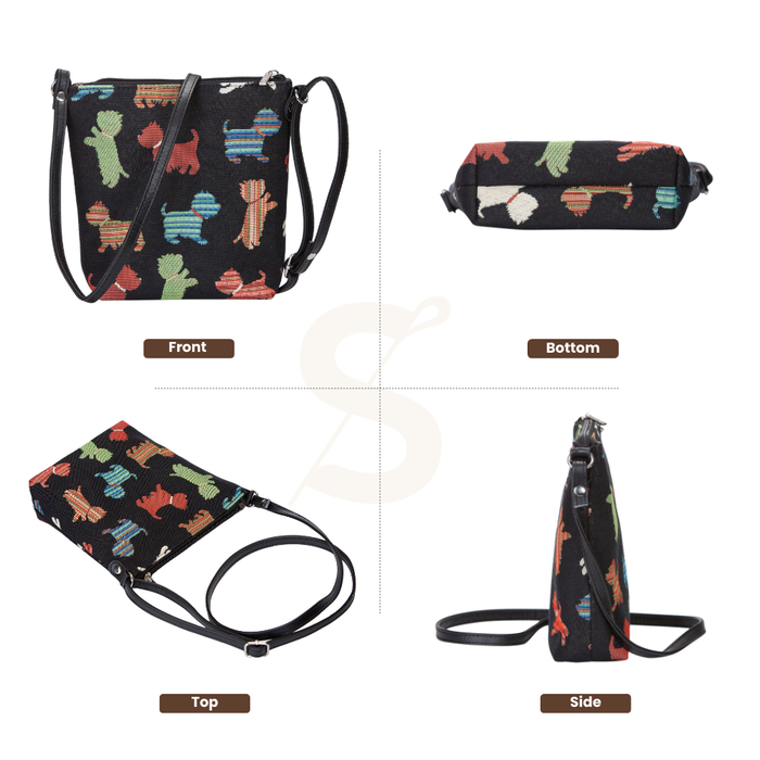 SLING-PUPPY | PLAYFUL PUPPY DOG SLING BAG PURSE CROSSBODY