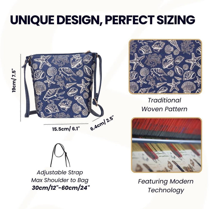 SLING-SHELL | SEA SHELL SLING BAG PURSE CROSSBODY