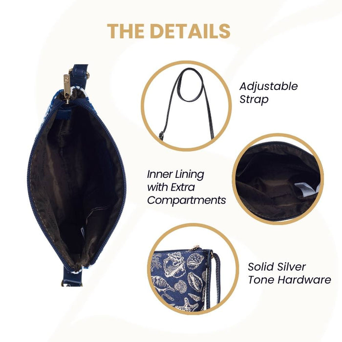 SLING-SHELL | SEA SHELL SLING BAG PURSE CROSSBODY