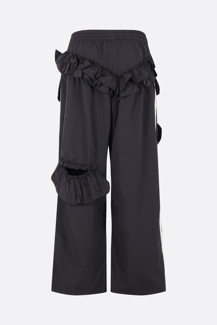 SR frill trousers in nylon
